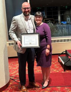 Curtis Deprey of Midwest Select Insurance Group received the 2023 Epilepsy Foundation of Wisconsin Legacy Award for his service and dedication.